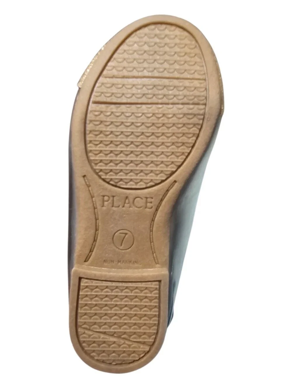 Children's Place Girls' Gold Glitter Ballet Flats